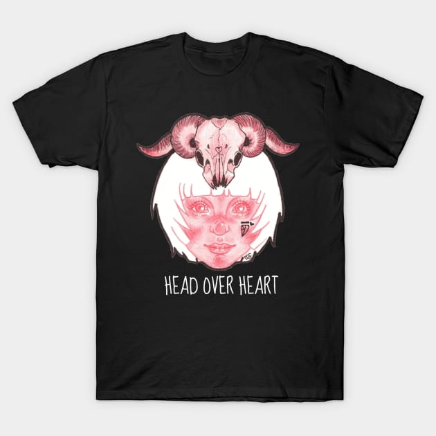 Head Over Heart T-Shirt by MissMegMcGee